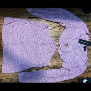 White Fox crochet LILAC dress size med/large